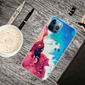 Miniatyrbillede 2 af 2: Marble design iPhone 14 Pro Max cover - Stænk Af Rødt Og Blåt Multicolor