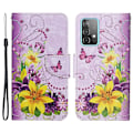 Miniatyrbillede 1 af 2: Wonderland Samsung Galaxy A53 5G Flip Etui - Gule Blomster / Sommerfugl Multicolor