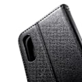 Pikkukuva 2 / 2: Samsung Galaxy A50 painettu Perhonen nahkainen suojakotelo - Musta Black
