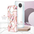 Pikkukuva 2 / 2: Marble design Nokia G20 / Nokia G10 kotelot - Vaaleanpunaiset Kukat Pink