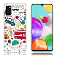 Pikkukuva 1 / 2: Deco Samsung Galaxy A41 kuoret - London Elementit Multicolor