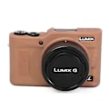 Miniatyrbillede 1 af 2: Panasonic Lumix DC-GF9 beskyttelsesetui i silikone - Kaffe Brown