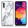 Miniatyrbillede 1 af 2: Fantasy Marble Samsung Galaxy A50 cover - Hvid White