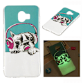 Miniatyrbillede 1 af 2: Samsung Galaxy J4 (2018) lysende mønster etui - Pug med Høretelefoner Multicolor