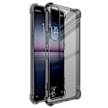 Pikkukuva 1 / 2: IMAK turvatyynyn suojus Sony Xperia 1 IV:lle - Läpinäkyvä Musta Transparent