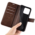 Pikkukuva 2 / 2: Lompakko Nahkakotelo For Xiaomi 13 - Ruskea Brown