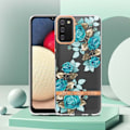 Miniatyrbillede 2 af 2: Supertyndt og slidstærkt softcover til Samsung Galaxy A02s (166 mm) - Blå Rose Blue