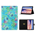 Miniatyrbillede 1 af 2: Huawei MediaPad T5 flipomslag i læder med cool mønster - Blomst Multicolor