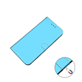 Pikkukuva 2 / 2: Mirror ZTE Blade A72 / ZTE V40 Vita flip case - Sininen Blue