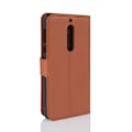 Miniatyrbillede 2 af 2: Nokia 5 Beskyttende læder etui - Brun Brown