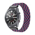Pikkukuva 1 / 2: Elastinen nailon rannekoru Samsung Galaxy Watch 4 - Musta / Punainen / Punainen Multicolor