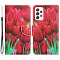 Pikkukuva 1 / 2: Wonderland Samsung Galaxy A53 5G Läppäkotelo - Tulip Red