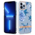 Supertunt och tåligt mjukfodral för iPhone 13 Pro - Blå Pion Blå