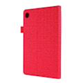 Miniatyrbillede 2 af 2: Lenovo Tab M8 flipomslag i stoflæder - Rød Red