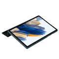 Pikkukuva 2 / 2: Samsung Galaxy Tab A8 10.5 (2021) V-taitto tyyliin silikonikotelo - Mustanvihreä Green