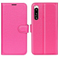 Miniatyrbillede 1 af 2: Klassisk Sony Xperia 5 Iv Flip Etui - Rose Pink