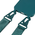 Miniatyrbillede 2 af 2: Tyndt TPU etui med mat finish og justerbar strop til iPhone 12 Pro Max - Mørkegrøn Green