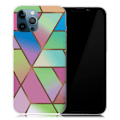 Miniatyrbilde 1 av 2: Marmordesign iPhone 13 Pro deksel - Rose / Grønn Og Blå Gradienter Multicolor