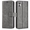 Miniatyrbillede 1 af 2: Læderetui med Pung til Samsung Galaxy A04 - Grå Silver grey