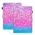 Miniatyrbillede 1 af 2: iPad (2018) mønstret PU læder flip etui - Glitter Mønster Multicolor