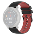 Miniatyrbillede 1 af 2: 20 mm silikone-urrem til Garmin-ur - Sort / Rød Red