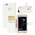 Miniatyrbillede 1 af 2: Huawei P10 Lite stilrent og stærkt læder-etui - Hvid White