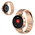 Miniatyrbillede 1 af 2: Garmin Vivoactive 4S holdbar rustfrit stål Urrem - Rødguld Pink
