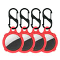 Pikkukuva 1 / 2: 4kpl AirTags silikoni suojus koukulla - Punainen Red