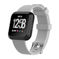 Miniatyrbild 1 av 2: Fitbit Versa klockarmband i mjuk TPE material - Grå och storlek L Silvergrå