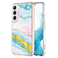 Miniatyrbillede 1 af 2: Marble Samsung Galaxy S23 Plus Etui - Green Color Mix Green