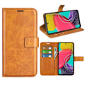 Pikkukuva 2 / 2: Samsung Galaxy M53 5G nahkainen lompakokkotelo - Keltainen Yellow