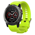 Miniatyrbillede 1 af 2: Garmin Forerunner 935 / Fenix 5 / 5 Plus silikone Urrem - Lysegrøn Green