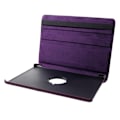 Miniatyrbillede 2 af 2: Huawei MediaPad T5 litchi læder flip etui - Lilla Purple