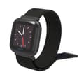 Fitbit Versa klockarmband nylon kardborre - Helsvart Svart