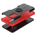 Miniatyrbillede 3 af 6: Kickstand-cover med magnetisk plade til OnePlus Nord N20 5G - Rød Red
