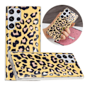 Pikkukuva 2 / 2: Deco Samsung Galaxy S23 Ultra Suojakotelo - Electroplated Leopard Print Brown