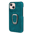 Miniatyrbild 2 av 2: Shockproof Läder Skal med Oval Kickstand till iPhone 14 Plus - Mörkgrön Grön