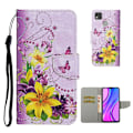 Miniatyrbillede 1 af 2: Wonderland Xiaomi Redmi 9C Flip etui - Gul blomst Multicolor