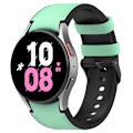 Miniatyrbillede 2 af 4: Samsung Galaxy Watch 5 / 4 / 3 (41mm) silikone i læder urrem med sort spænde - Sort Størrelse: L Green