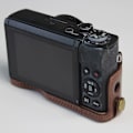 Pikkukuva 2 / 2: Canon PowerShot G7 X Mark II kestävä nahkakotelo - Kahvi Brown