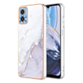 Miniatyrbillede 1 af 5: Marble Motorola Moto E22 / E22i Etui - Hvid Marmor White