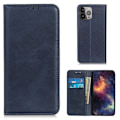 Miniatyrbillede 1 af 2: iPhone 13 Pro Max flip etui i ægte læder med pung – Blå Blue