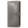 Pikkukuva 3 / 6: Mandala Motorola Moto E13 Läppäkotelo - Harmaa Silver grey