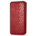 Pikkukuva 3 / 6: Nahkakotelo With A Stylish Rhombus Imprint For OnePlus Nord CE 2 5G - Punainen Red