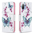 Pikkukuva 1 / 2: Wonderland Xiaomi 11 Lite 5g Ne / Mi 11 Lite 5g / 11 Lite Läppäkotelo - Vihreä Perhonen Multicolor
