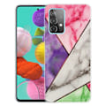 Miniatyrbillede 1 af 2: Marble design Samsung Galaxy A23 cover - Lilla / Rosa / Hvid / Grøn Multicolor