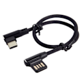 Pikkukuva 1 / 2: USB 3.1 Type-C ja 90 asteen USB 2.0 -datakaapeli Black
