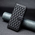 Miniatyrbillede 4 af 6: Rhombus mat Samsung Galaxy A54 flip etui - Sort Black