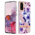 Miniatyrbillede 1 af 2: Supertyndt og slidstærkt softcover til Samsung Galaxy S20 - Lilla Begonia Purple