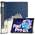 Pikkukuva 1 / 2: Lenovo Pad Pro 2022 kolmiosainen nahkakotelo - Kissa Blue